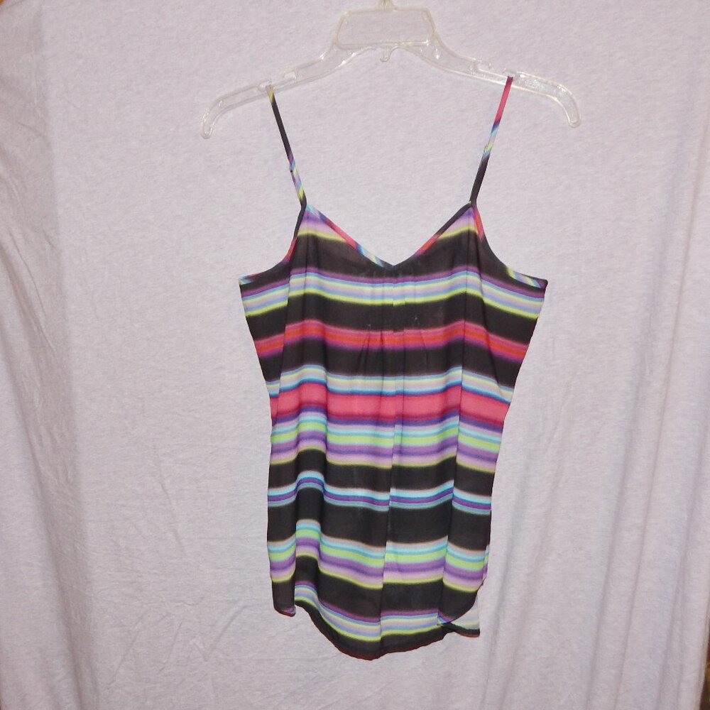 Maurices Striped Sheer Tank Top Size Medium